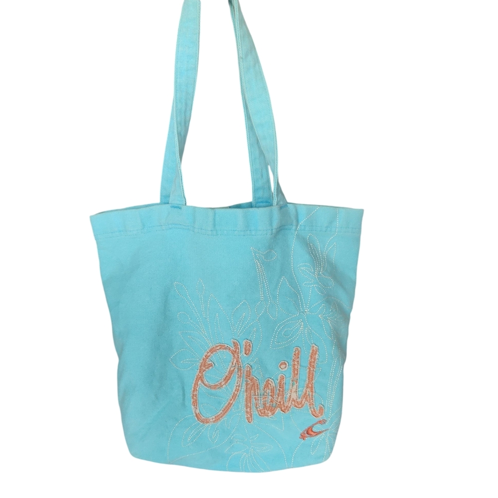 O'Neill Blue And Orange Floral Tote Bag